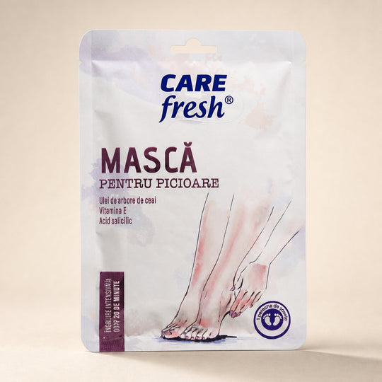 Plicul măștii pentru picioare CARE FRESH, vedere din față